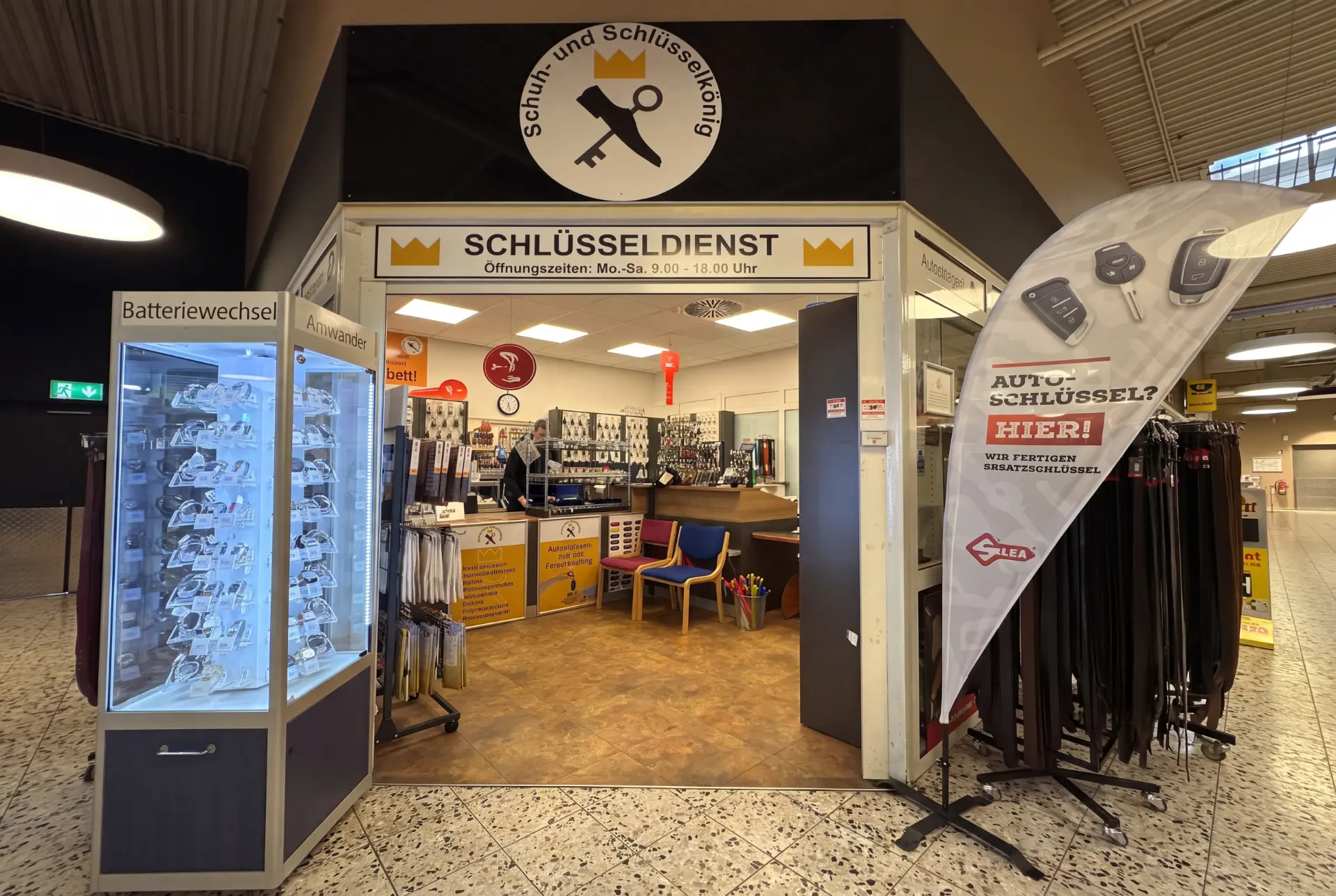 Ladengeschäft Schuh- und Schlüsselkönig in der Hans-Böckler-Straße in Elmshorn